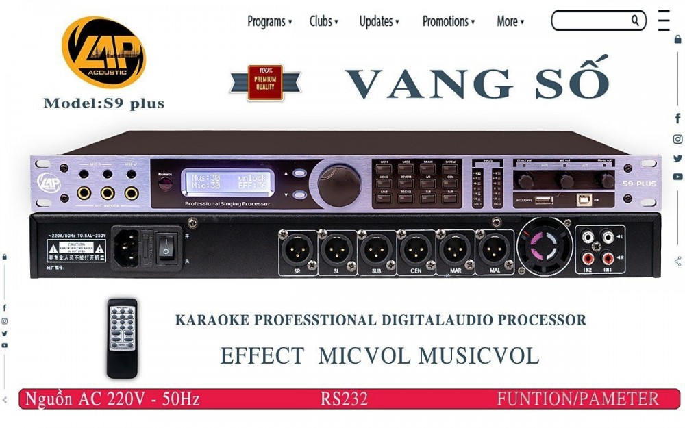 VANG SỐ LAP ACOUSTIC X9 PLUS